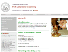 Tablet Screenshot of katolskagotland.se